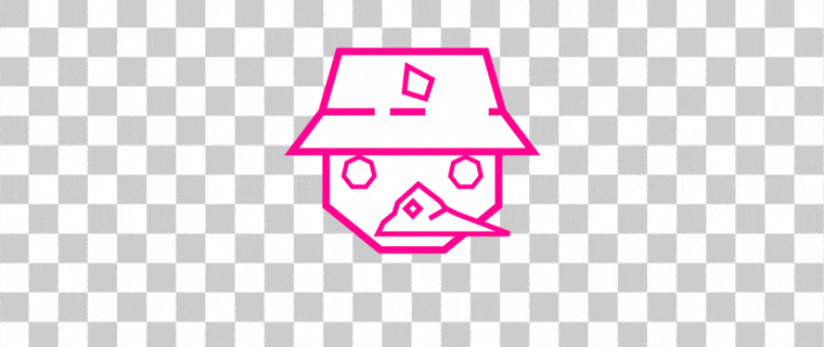 Animated GIF with a transparent background rendered by GifGun